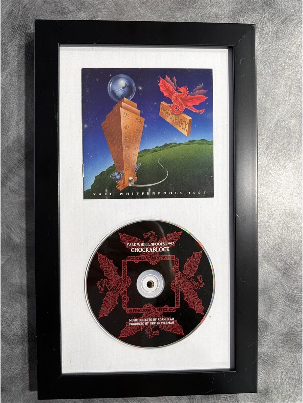 I:  YALE WHIFFENPOOFS 1997 Chockablock - Vocal - In A Black CD Display Frame